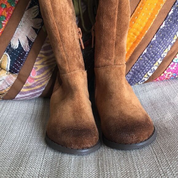 COPY - Joyfolie “Chantal in Chestnut” toddler Faux Suede Toddler Boots - Picture 3 of 8